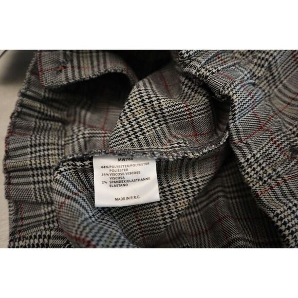 John Galt x Brandy Melville MW760 Women's One Size EUR 35 Gray Plaid Dress Pants - Picture 6 of 11